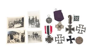 COLLECTION OF WWII SECOND WORLD WAR GERMAN BADGES & MEDALS