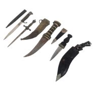 COLLECTION OF ASSORTED KNIVES & DAGGERS
