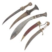 COLLECTION OF X4 ETHNIC DAGGERS