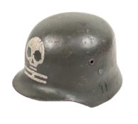 WWII SECOND WORLD WAR FINNISH 4TH DIVISION HELMET