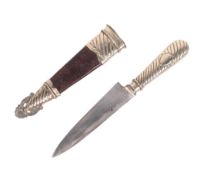 SILVER PLATE ARGENTINIAN GAUCHO KNIFE