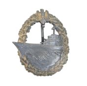 WWII SECOND WORLD WAR KRIEGSMARINE DESTROYER BADGE