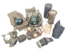 COLLECTION OF ASSORTED RESPIRATOR GAS MASKS