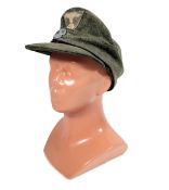 WWII SECOND WORLD WAR GERMAN WAFFEN SS ENLISTED MANS M43 CAP