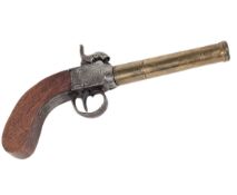 19TH CENTURY PERCUSSION CAP MUFF PISTOL
