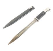 WWII SECOND WORLD WAR GERMAN BAYONET ETCHED TO