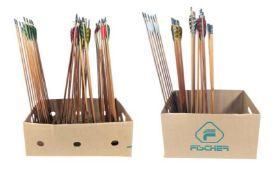 LARGE COLLECTION OF WOODEN ARCHERY ARROWS