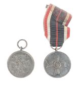 TWO WWII SECOND WORLD WAR GERMAN MEDALS