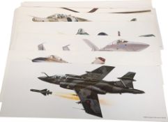COLLECTION OF MILITARY AVIATION PRINTS