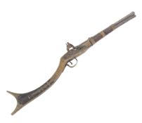 19TH CENTURY MIDDLE EASTERN JEZAIL STYLE FLINTLOCK