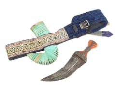 EARLY 20TH CENTURY YEMENI JAMBIYA DAGGER