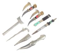 COLLECTION OF FIVE ETHNIC DAGGERS