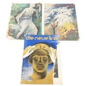 WWII GERMANY EPHEMERA - COLLECTION OF GERMAN DIE NEUE LINIE MAGAZINES AND OTHER
