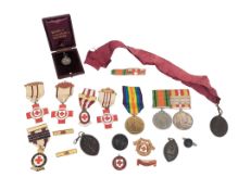FIRST & SECOND WORLD WAR MEDALS - HUSBAND & WIFE