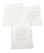 SECOND WORLD WAR COPIES OF HITLERS LAST WILL & TESTAMENT
