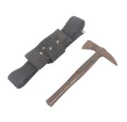 BRITISH MILITARY ISSUED GILPIN AXE & WEBBING BELT