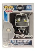 THE IRON GIANT - FUNKO POP VINYL FIGURE SIGNED BY RICHARD BAZLEY