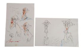HERCULES - REFERENCE DRAWINGS FOR BAZLEY BY GERALD SCARFE