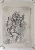 THE IRON GIANT - ORIGINAL SIGNED SKETCH BY RICHARD BAZLEY