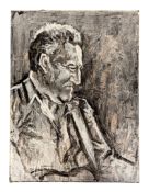 RICHARD BAZLEY (B.1962) - 'BRUCE SPRINGSTEEN' - ACRYLIC PAINTING