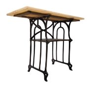 CONTEMPORARY DESIGN MARBLE & IRON CONSOLE TABLE