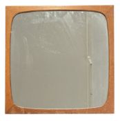 DANISH MODERN DESIGN - TEAK FRAMED HANGING MIRROR