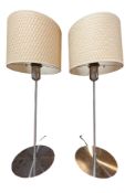 DAR LIGHTING -HIGH END DESIGN CHROME & WOVEN TABLE LAMPS