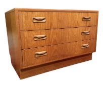 G PLAN - FRESCO RANGE - MID CENTURY 1960S TEAK CHEST OF DRAWERS