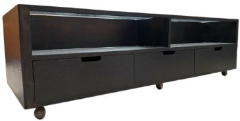 MATTHEW WHYTE - MODERN DESIGNER EBONISED COFFEE TABLE