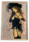 P. COLLIER (20TH CENTURY) - 1970S NUDE OIL ON BOARD PORTRAIT PAINTING