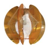 MANNER OF PAUL SECON FOR SOMPEX - PERSPEX AND NYLON CEILING LIGHT