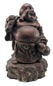 LARGE 20TH CENTURY COMPOSITE STONE GARDEN BUDDHA STATUE