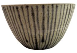 SARAH BUTLER AND MARTIN CLARK - STUDIO ART POTTERY TAPERED BOWL VASE