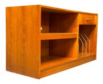 DENKA - RETRO 1970S DANISH TEAK HI-FI CABINET SIDEBOARD