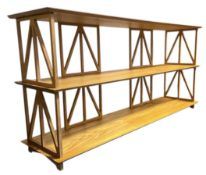 MODERN HIGH-END DESIGNER OAK & BIRCH-PLY BOOKCASE