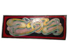 WALTZER - LARGE FAIRGROUND PAINTED ALUMINIUM PANEL