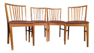 PETER HAYWARD FOR VANSON - FOUR RETRO TEAK DINING CHAIRS