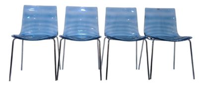 CALLIGARIS - ICE CHAIRS - SET OF FOUR DINING CHAIRS