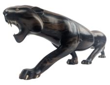 VINTAGE ART DECO SCULPTURE OF A PROWLING PANTHER