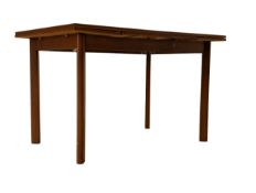 DANISH MODERN DESIGN - MID CENTURY TEAK EXTENDING DINING TABLE