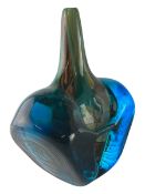 MDINA - VINTAGE 1978 FISH/AXE HEAD GLASS VASE