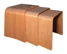 HABITAT - SET OF EARLY 2000S BENTWOOD NEST OF TABLES