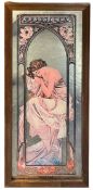 ALPHONSE MUCHA - REPOS DE LA DUIT - ART NOUVEAU STYLE MIRROR