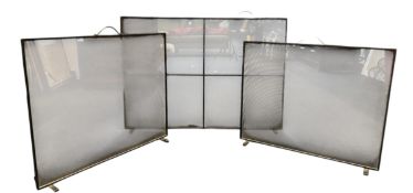 GRADUATING SET OF THREE MODERN FIRESCREENS