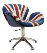 CONTEMPORARY HIGH-END DESIGN UNION JACK SWIVEL OFFICE CHAIR