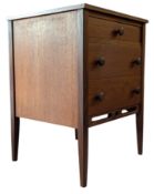 YOUNGERS - MID CENTURY TEAK SINGLE DRAWER BEDSIDE CUPBOARD