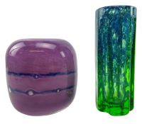 BENNY MOTZFELDT - TWO NORWEGIAN STUDIO ART GLASS VASES