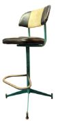 MID CENTURY INDUSTRIAL MACHINIST'S ADJUSTABLE SWIVEL CHAIR