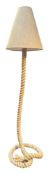 CONTEMPORARY HIGH END DESIGN TWISTED ROPE FLOOR STANDARD LAMP