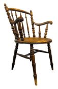 THE BRITISH & COLONIAL AEROPLANE CO. BRISTOL - STAINED OAK ARMCHAIR
